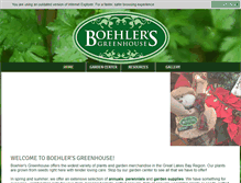 Tablet Screenshot of boehlersgreenhouse.com